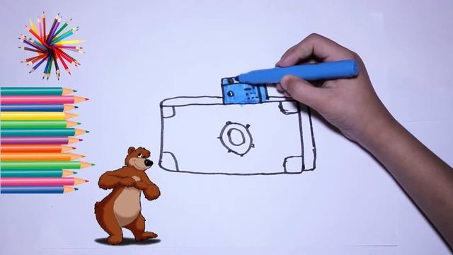 Drawing camera for kids Рисуем фотоаппарат для детей смотреть онлайн