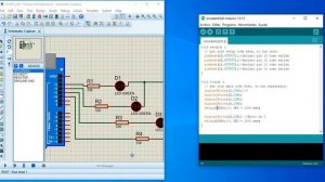 CONTADOR BINARIO ASCENDENTE DE 0 A 15. Usando Arduino y Proteus 8. (Nivel Básico)