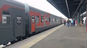 Отправление поезда 16 Москва - Мурманск, прибытие поезда 116 Адлер - СПб. (Full HD)