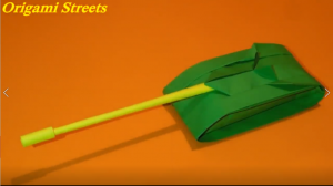 Как сделать танк из бумаги. Оригами быстроходный танк.mp4
