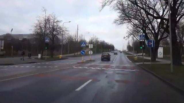Литва город Йонава. Январь 2020 год. смотреть онлайн