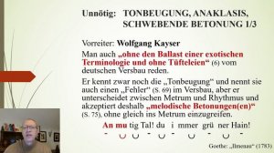 Roberts Lyrikstunde #4 Unregelmäßiges Metrum Hintergrundwissen Teil 1