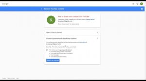 Как удалить канал Youtube