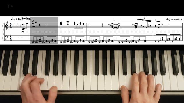 How to play 12 bar Swing Shuffle : Boogie Woogie Blues Piano Lick : Easy Tutorial Lesson смотреть онлайн