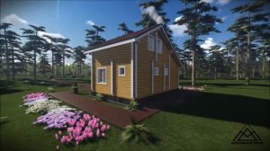 Баня из бруса 200х200