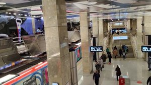 Метро Сокольники от радиальной и до БКЛ. Одним кадром, не хуже чем "Русский ковчег" у Сокурова.
