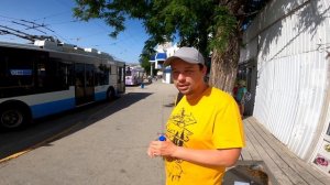 Крым. Культовый троллейбус №52 Симферополь-Ялта. Еду с местным в Алушту. Что почём в 2022 году?