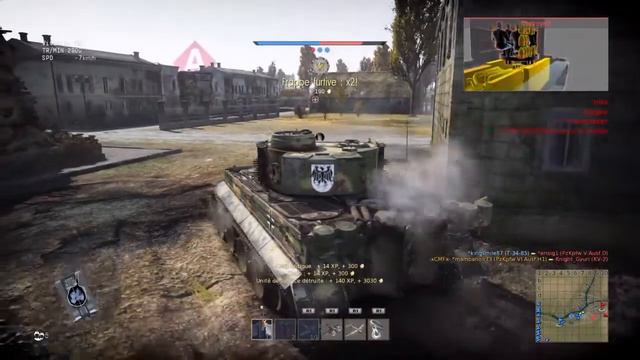 War thunder tanks : TIGRE 1H dans : TIGRE en furie ! (map Europe de  l'Est.)