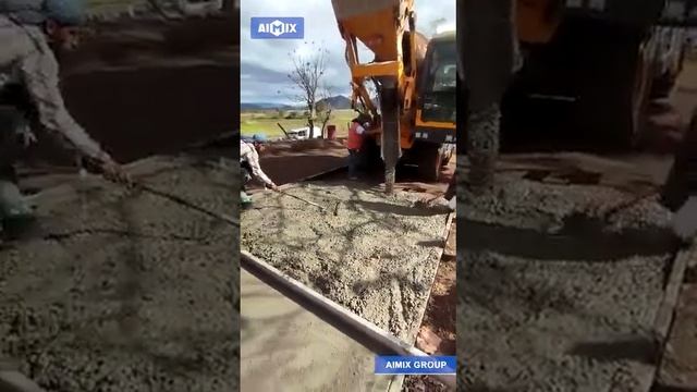 Бетоносмеситель с самозагрузкой  для заливки фундамента дома в Гватемале