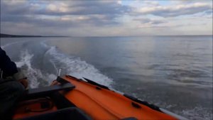 Solar 380 с мотором Tohatsu 8, скорость.
