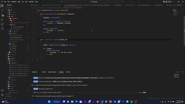 How To Build A Forum App With Laravel and Flutter - Like Post API
