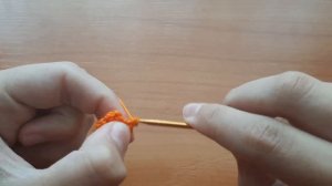 как связать носик снеговику крючком