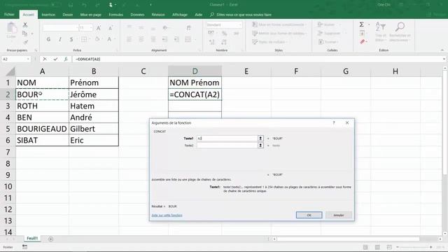 Les nouvelles formules de calculs Excel 2019 : CONCAT смотреть онлайн