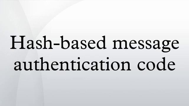 Hash-based message authentication code смотреть онлайн
