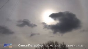 Ореол вокруг Солнца - затмение 20.03.2015