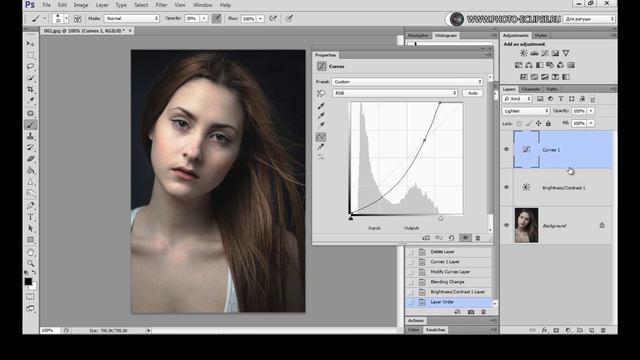 Запись фотошоп-вебинара "Зимняя сказка" - фотограф Стив Ласмин