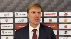 "Металлург" - "Ермак" - 8:3. Пресс-конференция. Леонид Тамбиев и Сергей Чубыкин