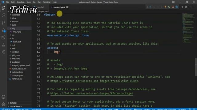 Flutter tutorial for beginners - How to add image from asset in flutter