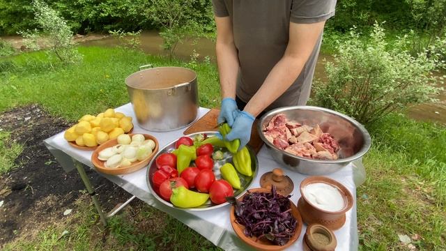 Баранина с овощами в казане|Рецепт 2021|4к смотреть онлайн