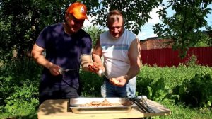 шашлык из куриных бедер.МАРИНАД СУПЕР.