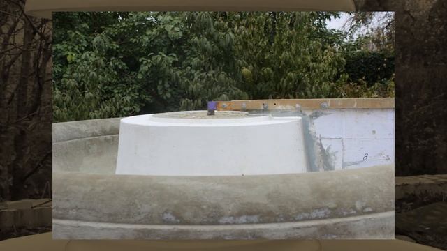 Бассейн для фонтана диаметр 2,5м. Бесшовный монолит! Фотоотчёт.