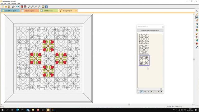 Эскиз с нуля в программе Electric Quilt смотреть онлайн