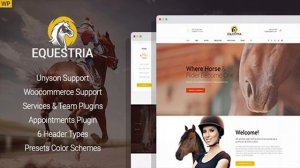 Equestria - Horse Club WordPress Theme | Themeforest Website Templates and Themes