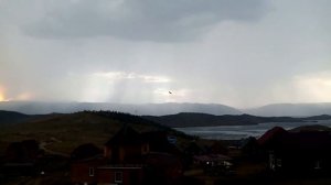 #Удармолнии #Набайкале Молния ударила в гору люди не пострадали