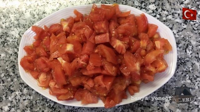 Zeytinyağlı Çekirdekli Bamya Yemeği | Muğla'nın Meşhur Yemeği | Okra Meal With Olive Oil  [K.DERE]