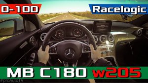 W205 C180 разгон 0-100 / Mercedes-Benz C-class 150hp acceleration