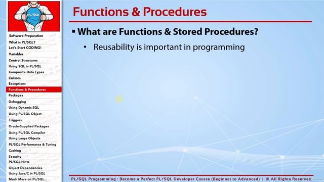 PL/SQL tutorial : What are PL/SQL Functions & Procedures and Why We Use in Oracle Database