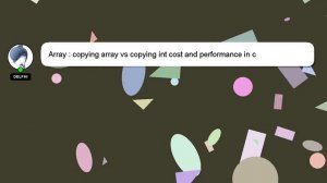 Array : copying array vs copying int cost and performance in c