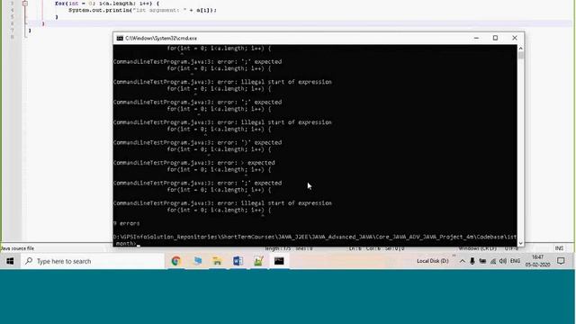 Command Line Argument in Java смотреть онлайн