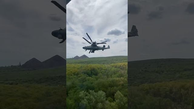 "Аллигаторы" Ка-52 проносятся над Донбассом смотреть онлайн