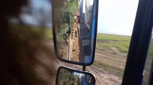 Заливка фундамента под забор.Работа на автобетоносмесителе
