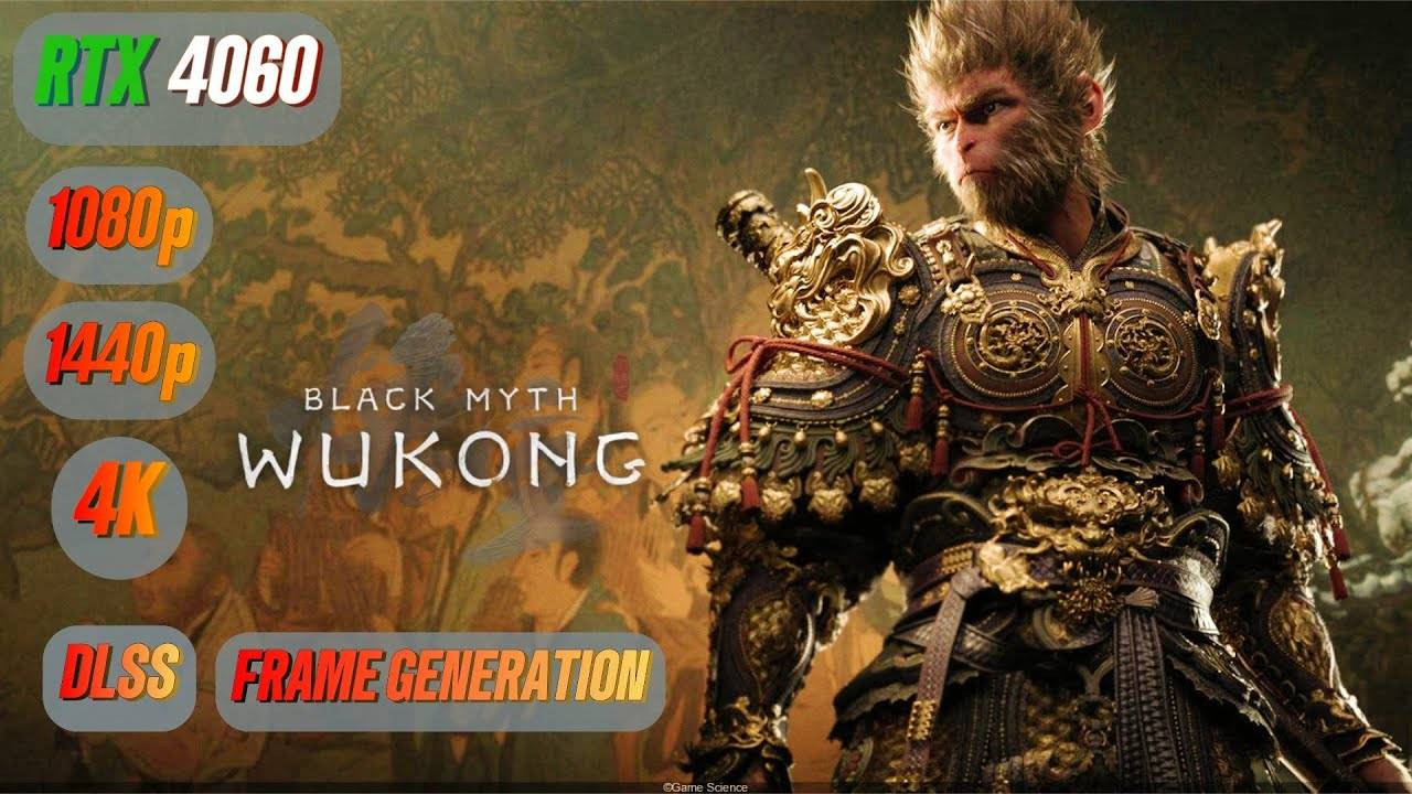 Black Myth: Wukong - Бенчмарк с RTX 4060 и i5 12400F | 1080p | 1440p | 2160p (4K) смотреть онлайн