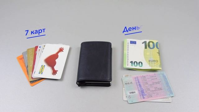 Кошелек визитница  для кредитных карточек с защитой RFID