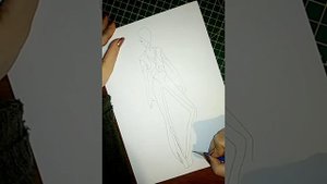 Быстрый рисунок фигуры человека. Fashion sketch ✏️