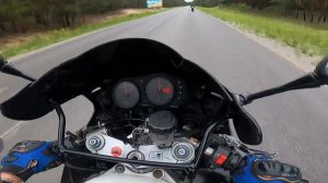 ?Зарубка Kawasaki ninja zx9r vs Kawasaki Z750 | 240 км/ч на СПУЩЕННОМ КОЛЕСЕ?#заруба