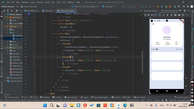 flutter 3 урок. Основы flutter, ui, wodgets