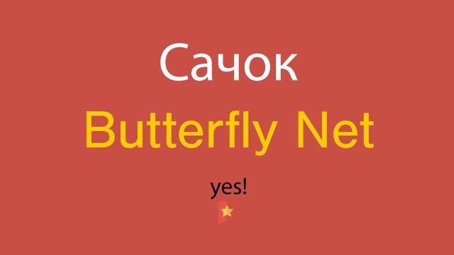 Сачок по-английски
