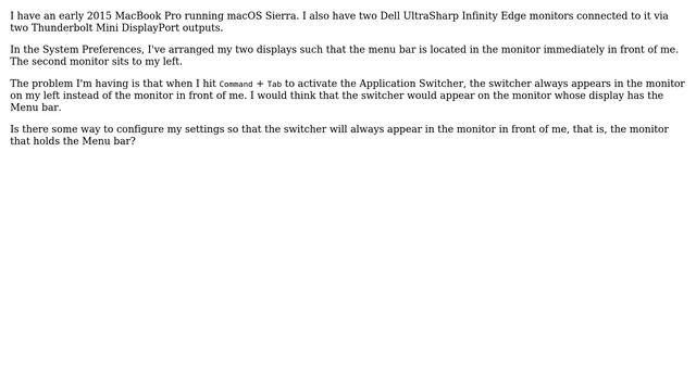 Apple: Application Switcher showing up on wrong monitor display (2 Solutions!!) смотреть онлайн