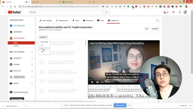 How to create a transcript using subtitles and CC from YouTube смотреть онлайн