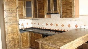 Фасады для кухни своими руками из дерева, из поддонов, loft