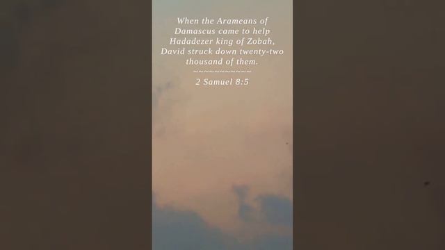 Bible | 2 Samuel 8:5 | When the Arameans of Damascus ...