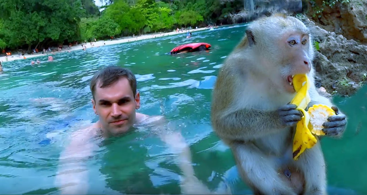 Остров Хонг. Таиланд и обезьяны ( Клип )  / Koh Hong island Thailand and monkeys.