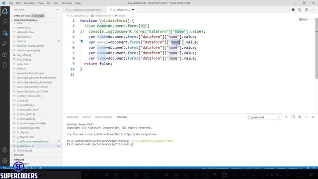 JavaScript Complete Form Validation Tutorial | JS Form Validation Inputs