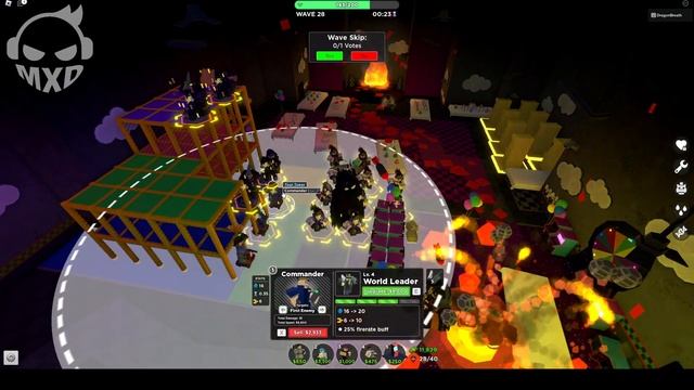 Roblox Tds pizza party solo my best attempt with Golden Soldier and Mortar tds смотреть онлайн