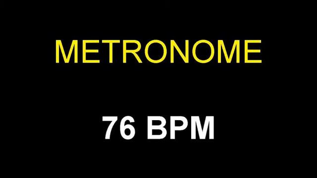 Metronome 76 BPM Beats Per Minute смотреть онлайн