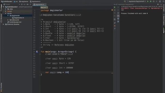 Kotlin Dersleri #6 - Değişken tipleri смотреть онлайн